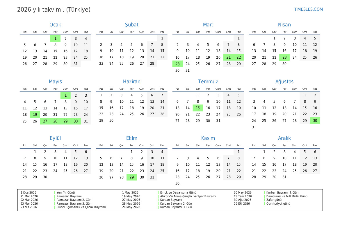 2026-takvimi ile ilgili görsel 3