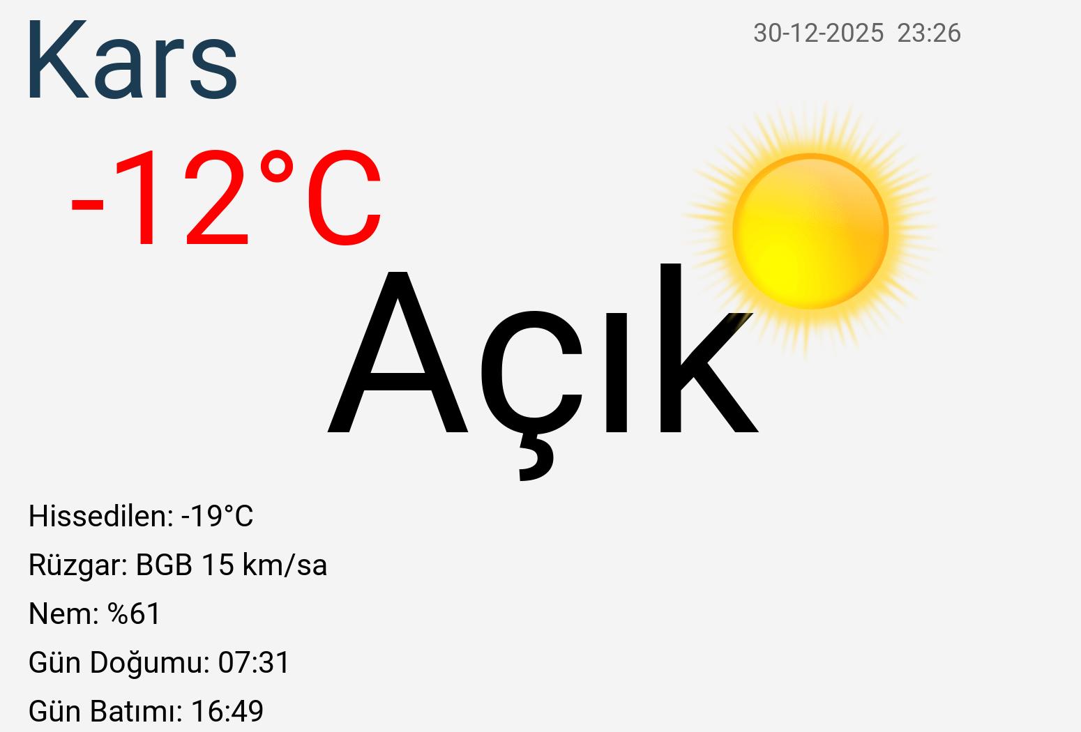 kars-hava-durumu ile ilgili görsel 1